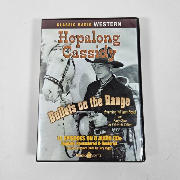 Hopalong Cassidy Bullets On The Range 8 CDs Radio Digitally Remastered Western - Picture 7 of 7